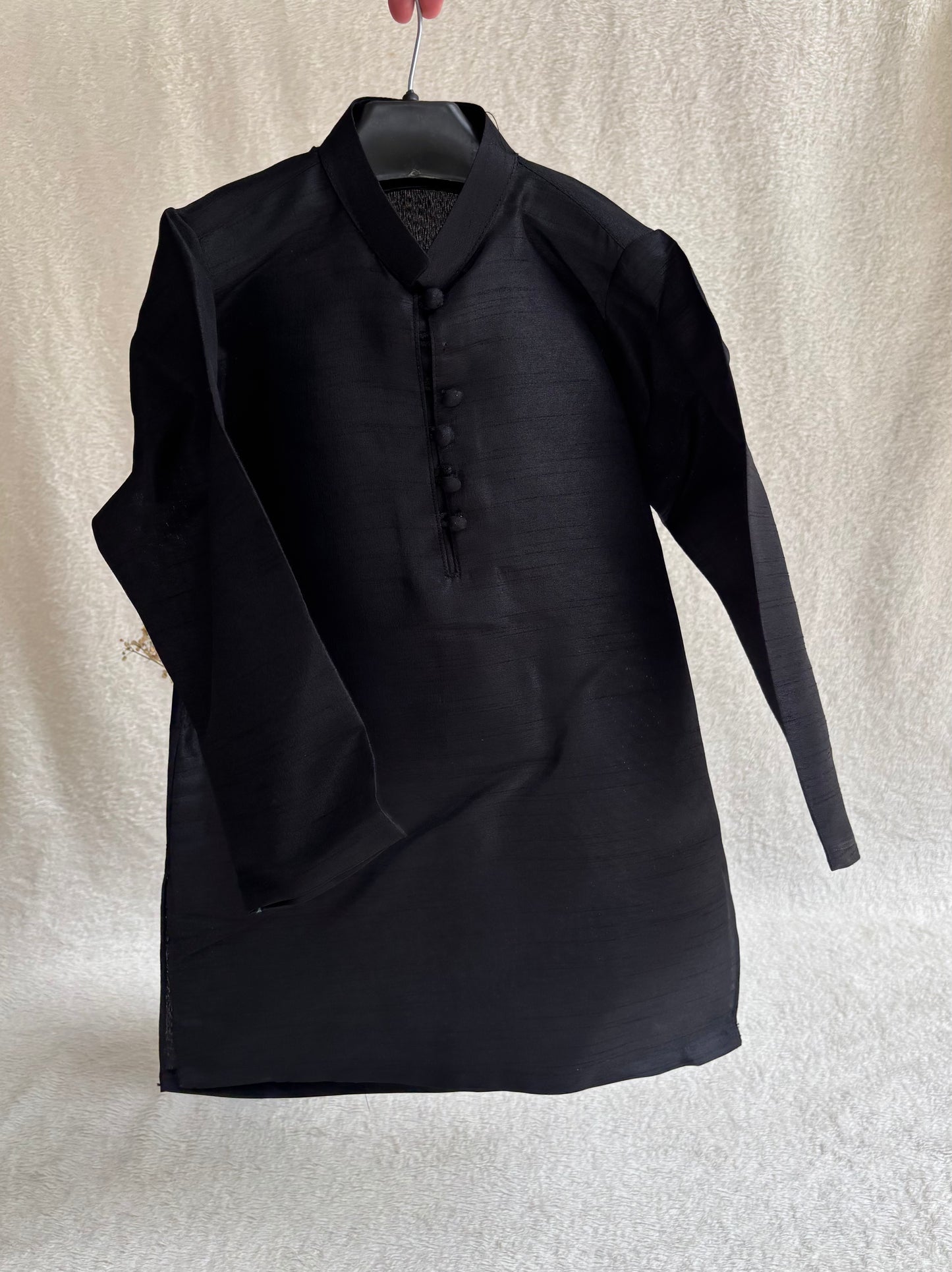 Black Embroidered Sherwani Suit (111)