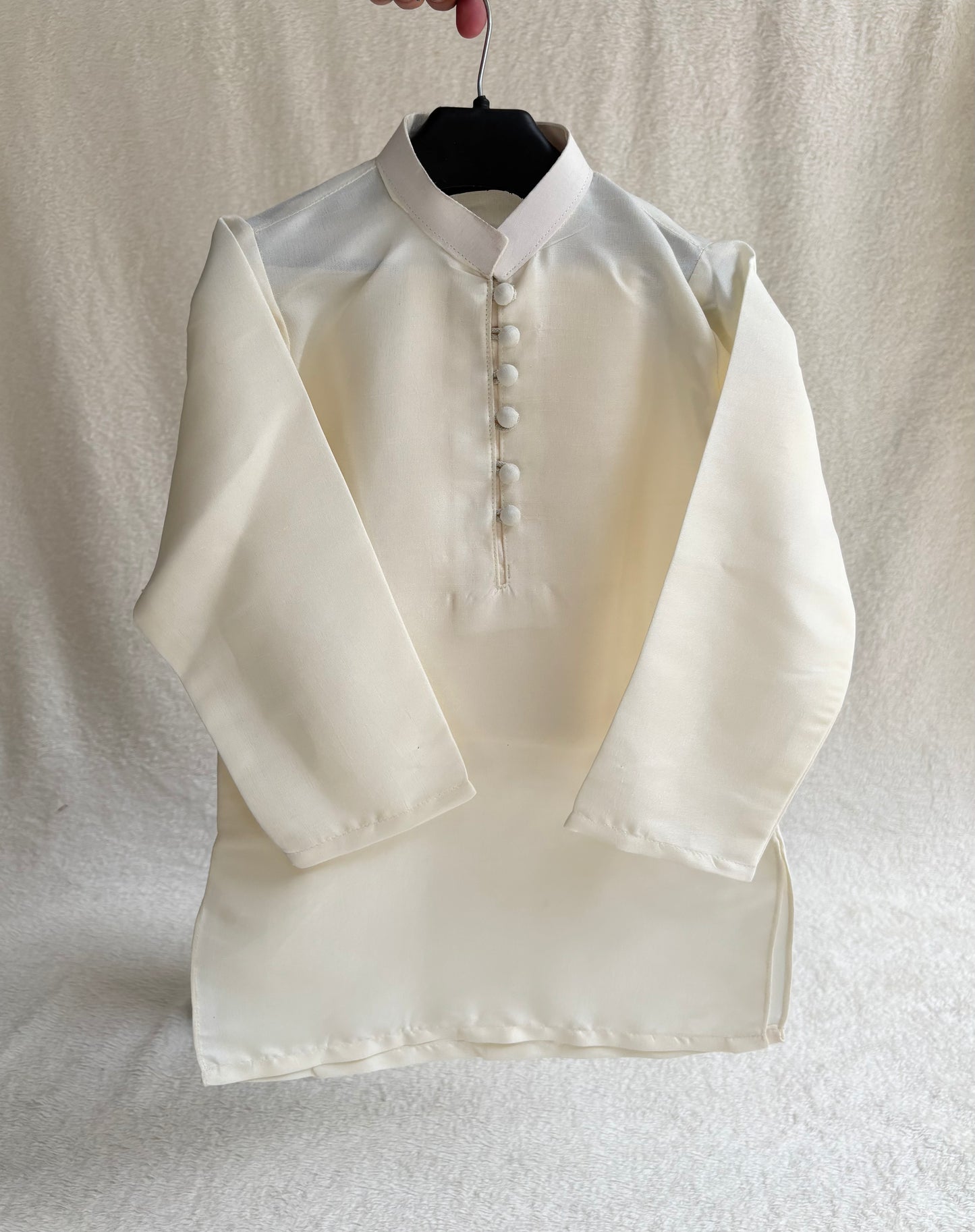 Off-White Embroidered Sherwani Suit (109)