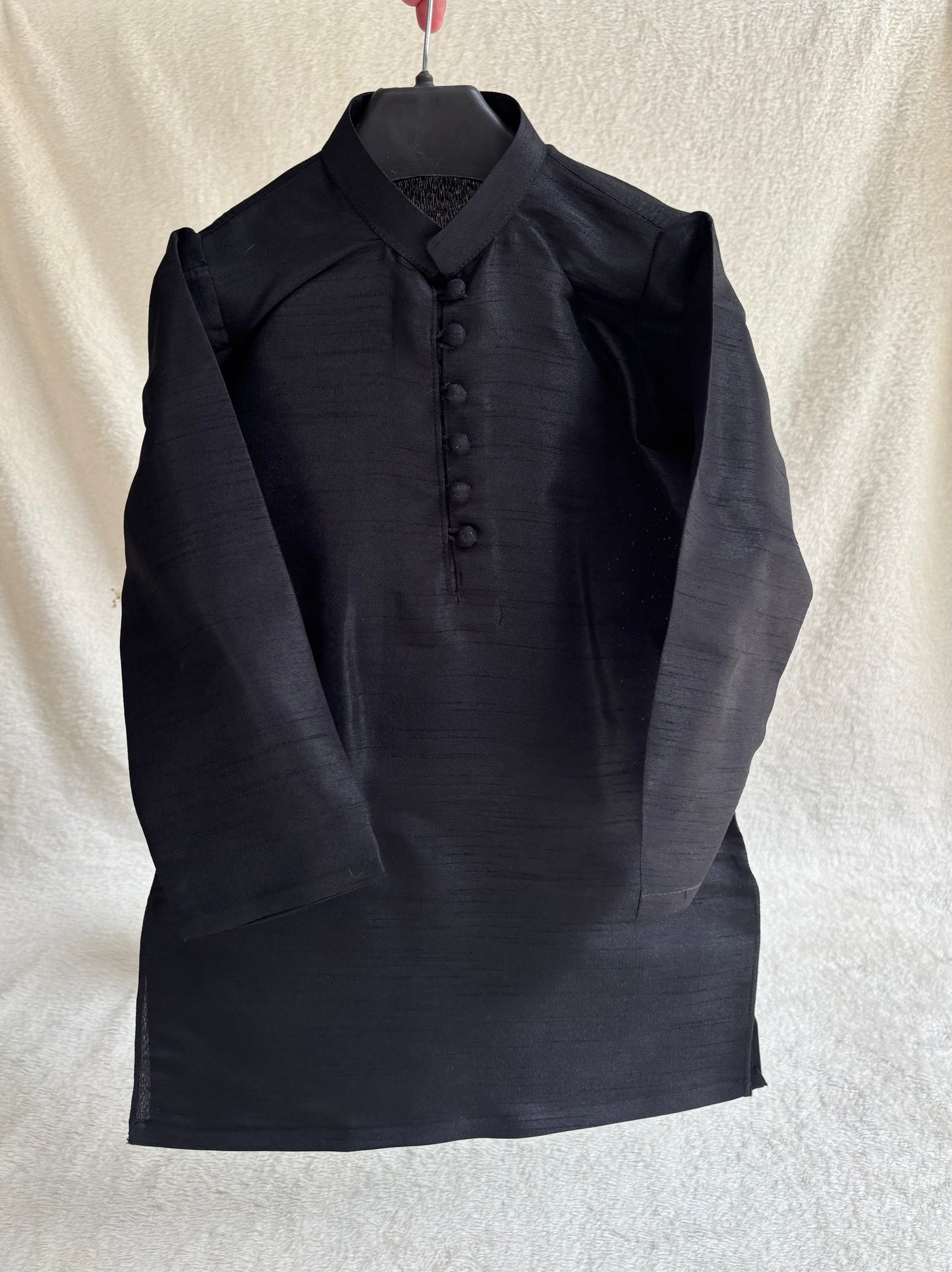Black Embroidered Sherwani Suit (112)