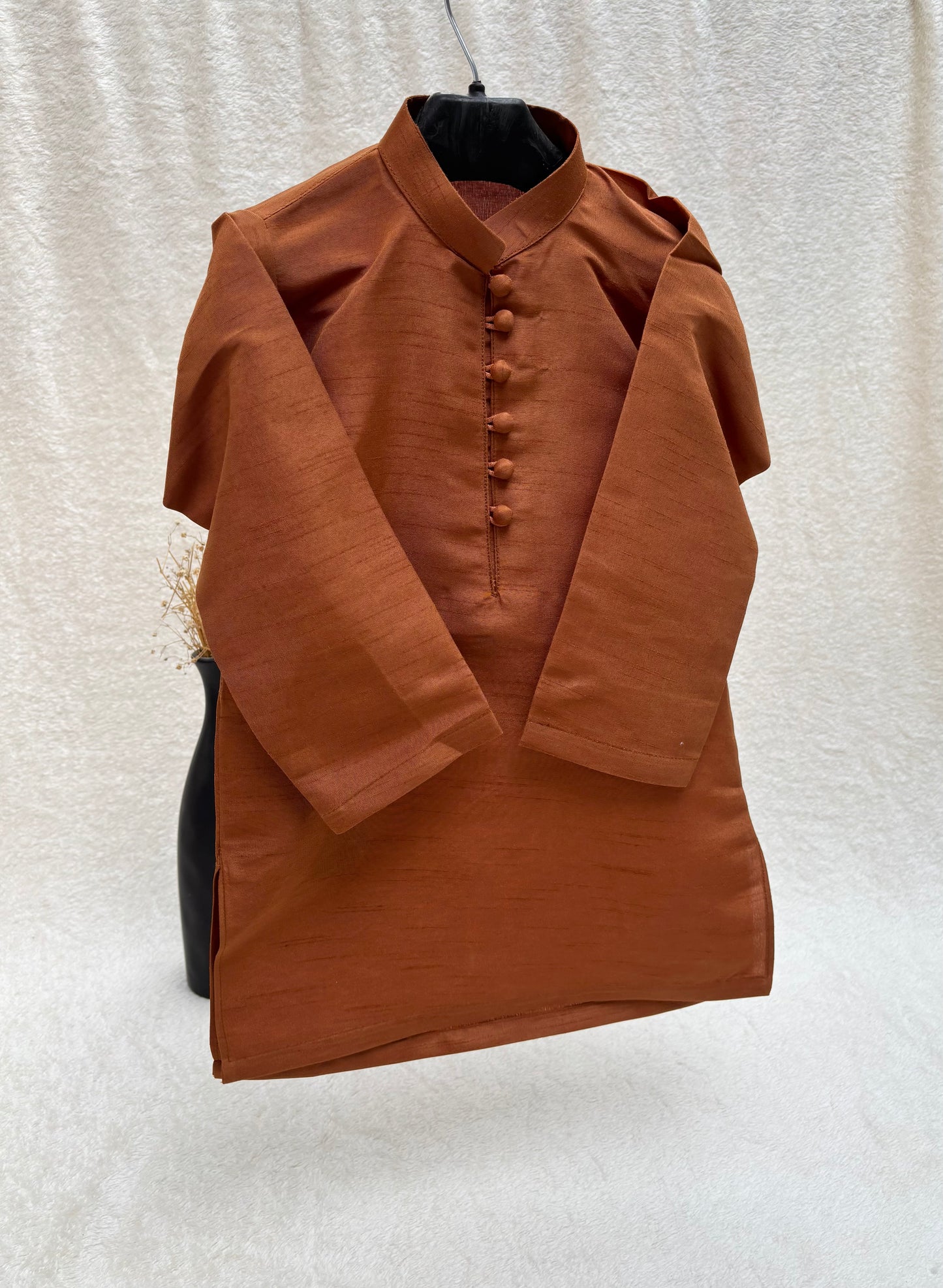 Rust Embroidered Sherwani Suit (101)