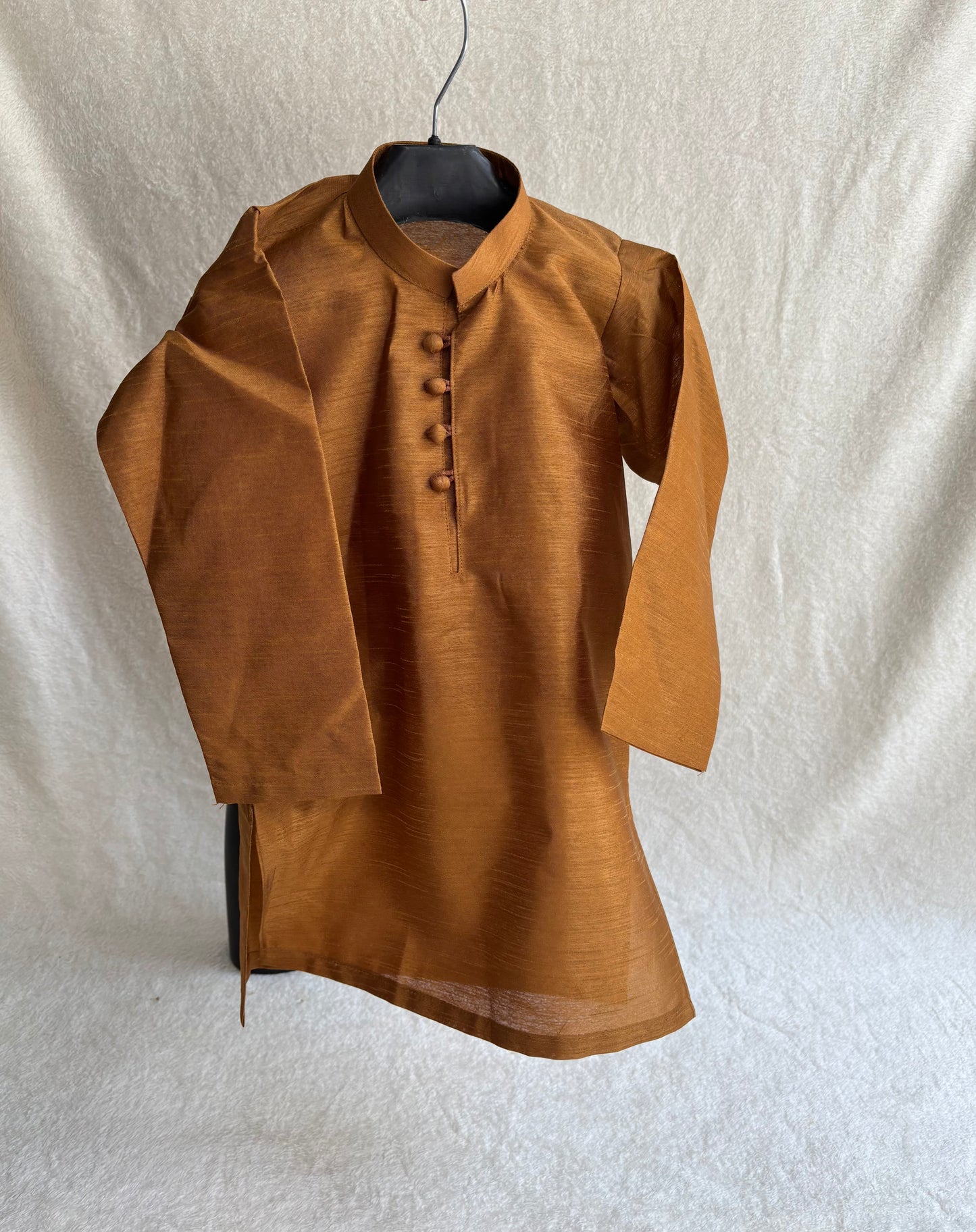 Mustard Embroidered Sherwani Suit