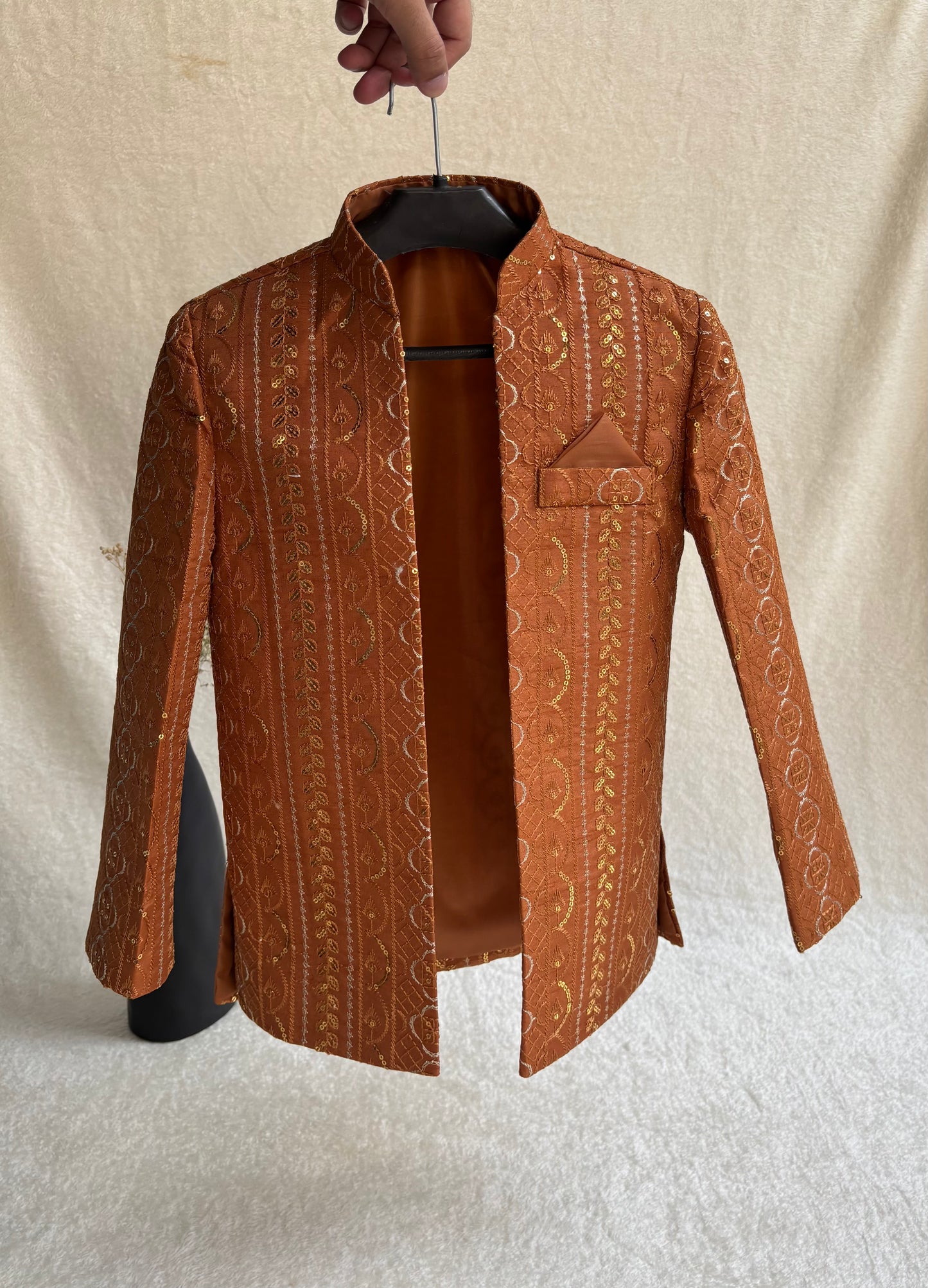 Cloak Jacket Rust Rust Front Open Prince Coat – Eastern Buds