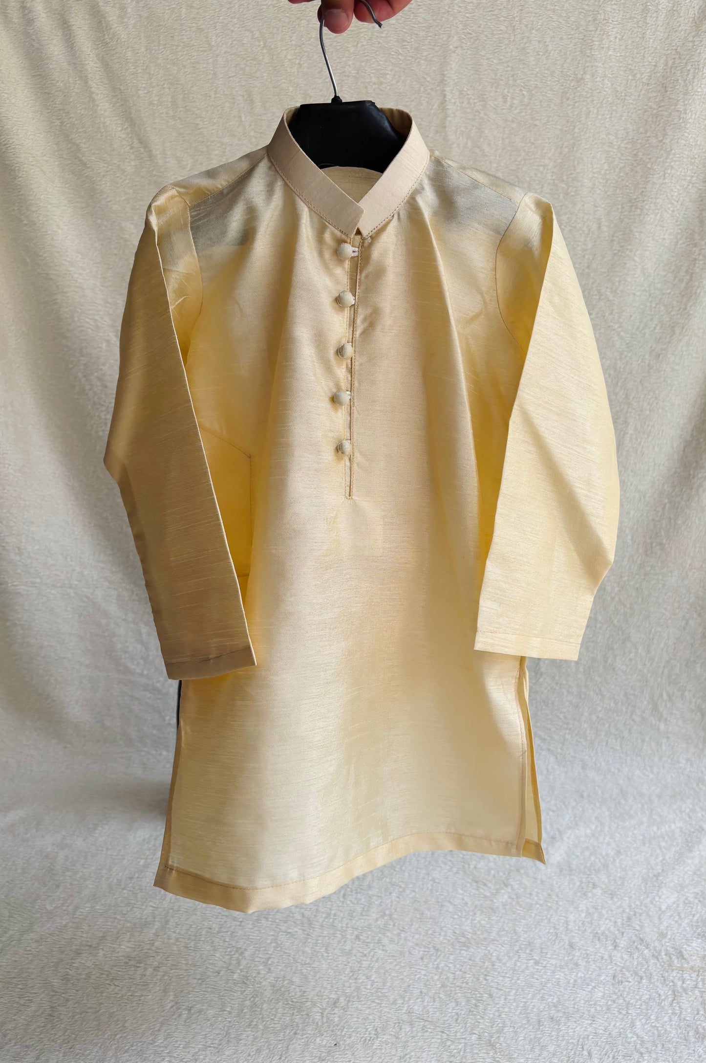 Cream Embroidered Sherwani Suit
