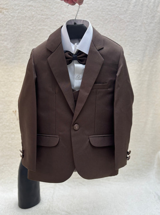 Greenish Brown Suit 4pc