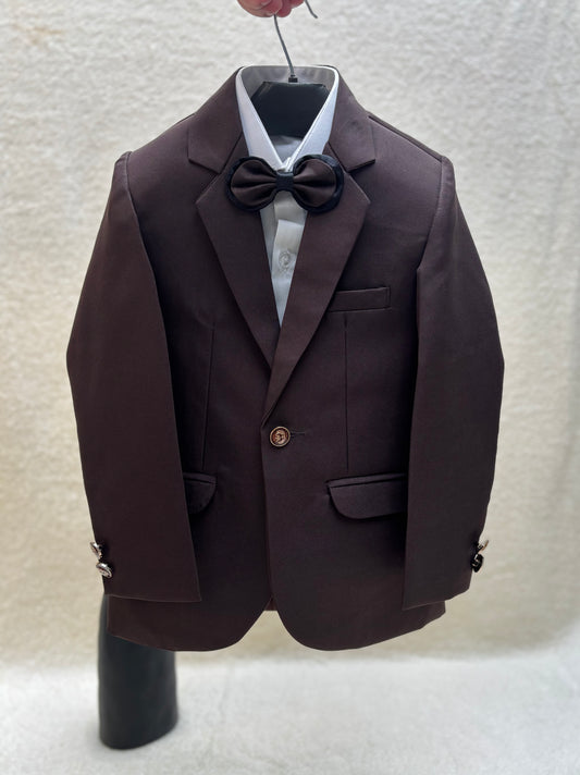 Dark Brown Suit 4pc