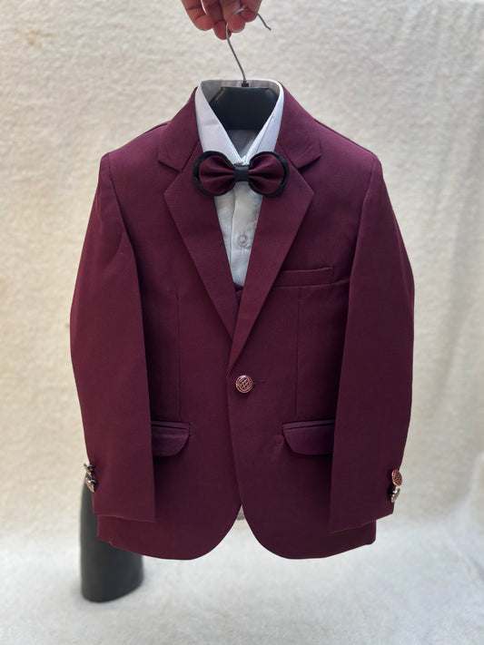 Maroon Suit 4pc