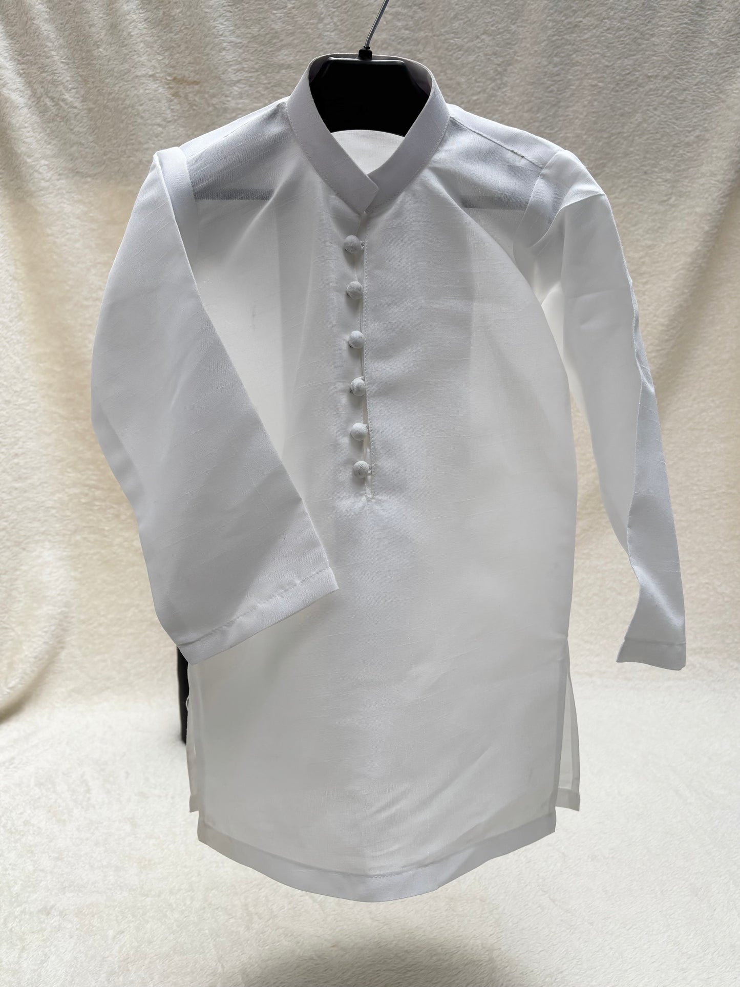 White Embroidered Sherwani Suit