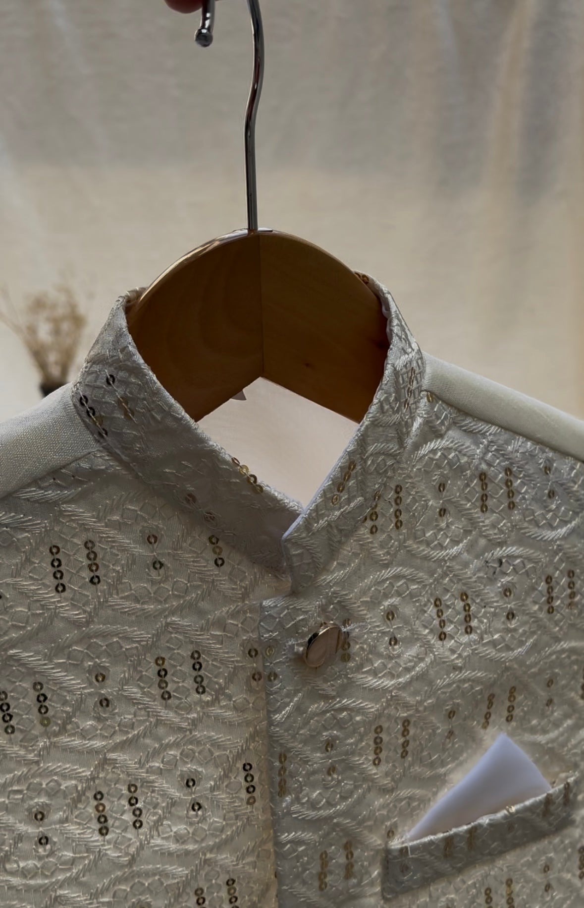 Off-White Embroidered Waistcoat