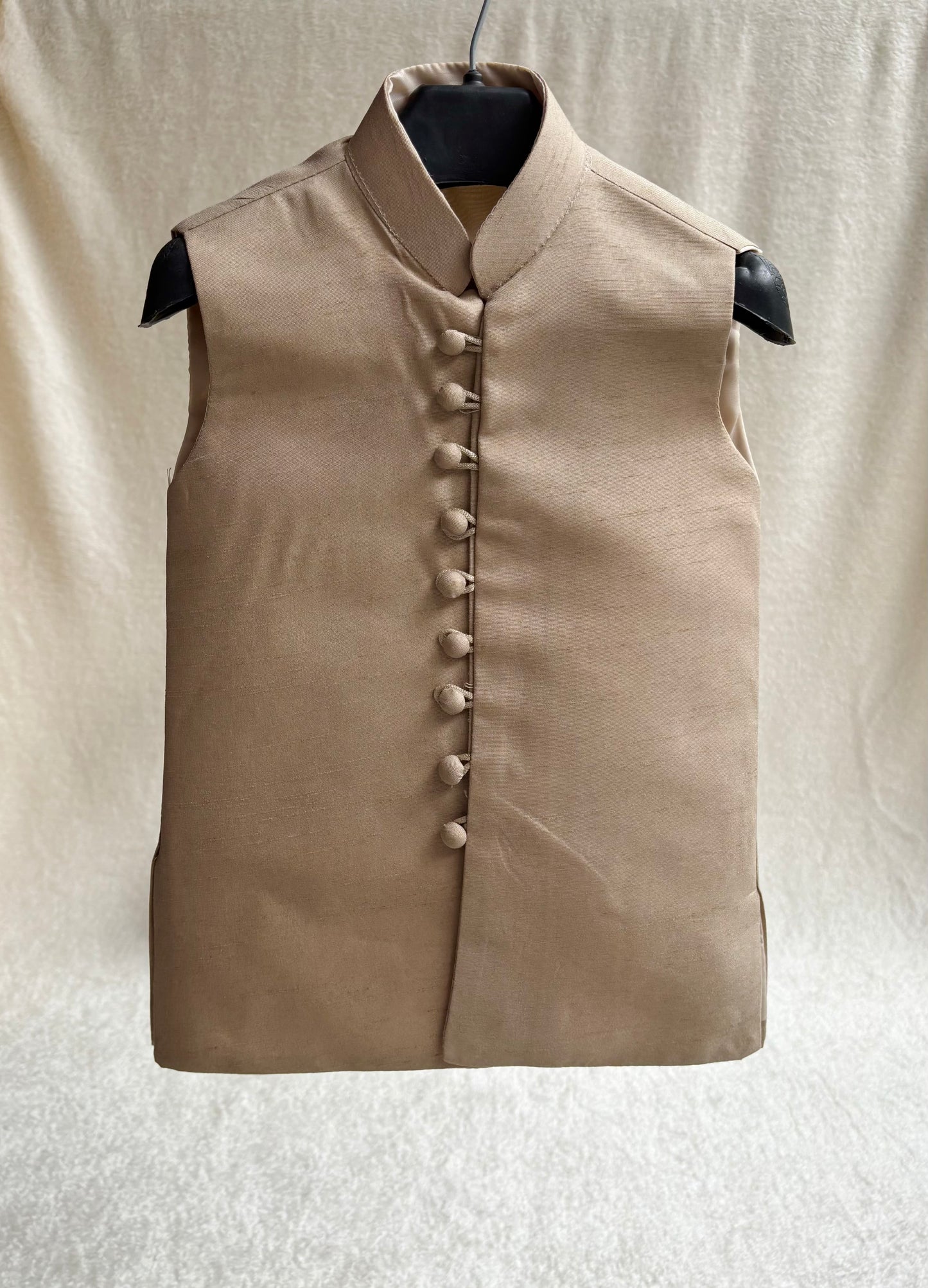 Beige Double Layer Sherwani Suit (101)